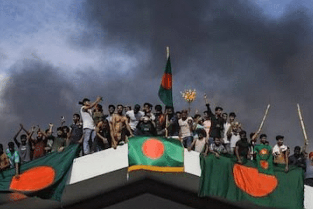 Protesters in Bangladesh